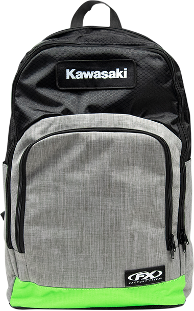 FACTORY EFFEX Kawasaki Standard Backpack - Black/Gray/Green 23-89110