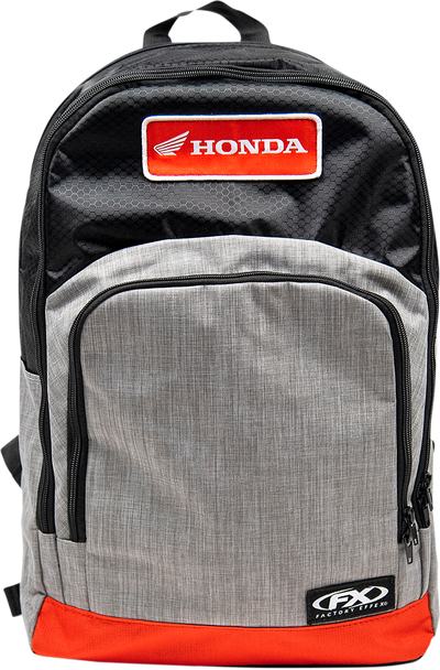 FACTORY EFFEX Honda Standard Backpack - Black/Gray/Red 23-89310