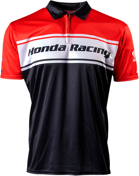 FACTORY EFFEX Honda Team Pit Shirt - Red/Black - 2XL 23-85308