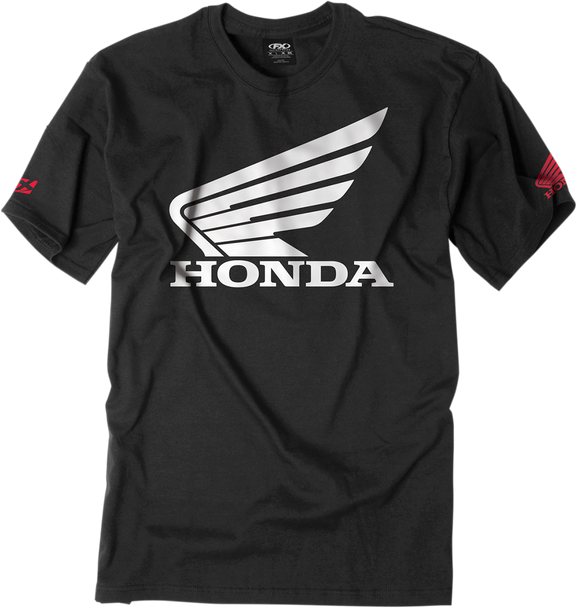 FACTORY EFFEX Honda Big Wing Short Sleeve T-Shirt - Black - Medium 15-88310