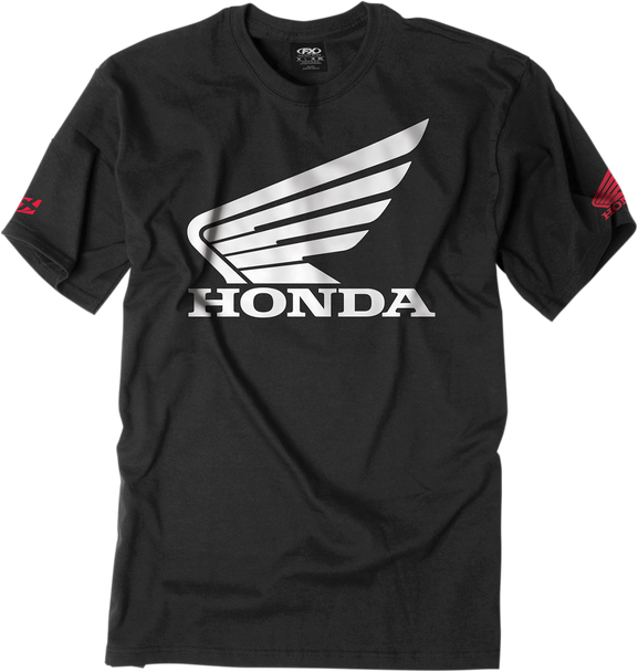 FACTORY EFFEX Honda Big Wing Short Sleeve T-Shirt - Black - Large 15-88312