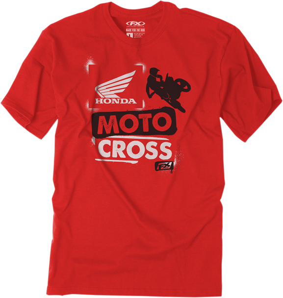 FACTORY EFFEX Youth Honda Paint T-Shirt - Red - Small 21-83330