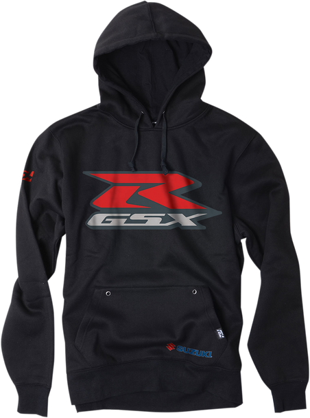 FACTORY EFFEX Suzuki GSX-R Pullover Hoodie - Black - Large 15-88412