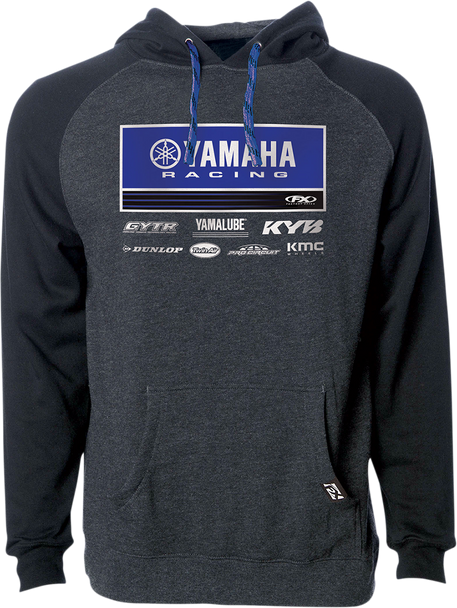 FACTORY EFFEX Yamaha 21 Racewear Hoodie - Charcoal/Black - XL 24-88226