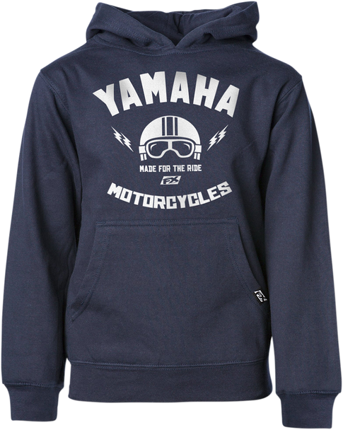 FACTORY EFFEX Youth Yamaha Helmet Hoodie - Navy - Large 23-88224