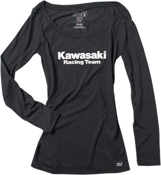 FACTORY EFFEX Women's Kawasaki Long Sleeve T-Shirt - Black - Large 20-87114