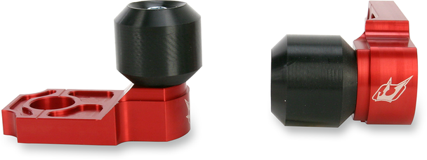 DRIVEN RACING Axle Block Sliders - Kawasaki - Red DRAX-112-RD