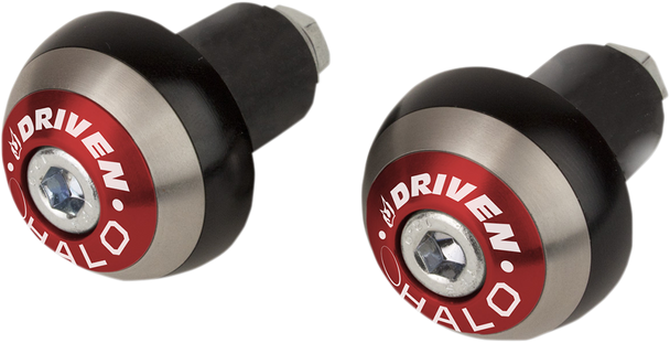 DRIVEN RACING Bar End - Halo - Red DHBEW-RD