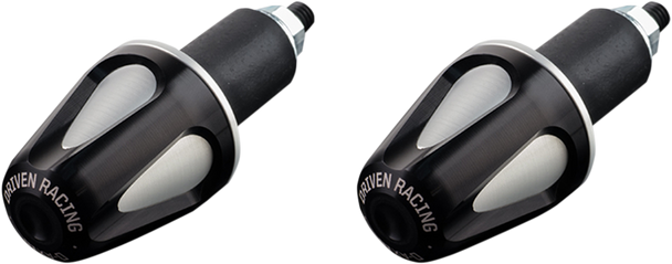 DRIVEN RACING Bar End Weight - Black/Silver DXB-BK2