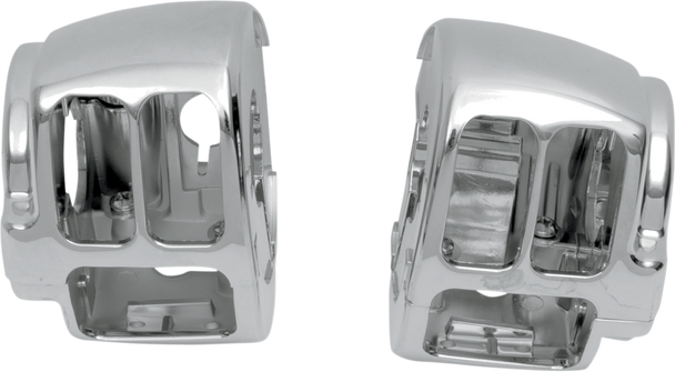 DRAG SPECIALTIES Switch Housing - Left - Upper - Chrome H07-0771A-LT