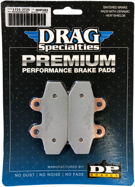 DRAG SPECIALTIES Sintered Metal Brake Pads - Softail HDP583