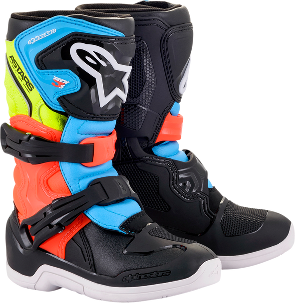 ALPINESTARS Tech 3S Boots - Black/Yellow/Red - US 13 2014518-1538-13