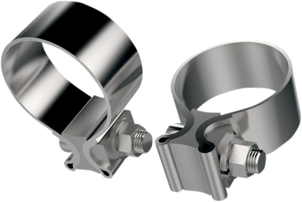 Khrome Werks Stainless Steel Exhaust Clamp for Harley-Davidson Touring 1995-2016 203030