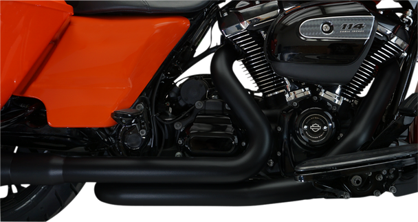 Khrome Werks Aggressor 2-into-2 Crossover Headers Black 2017-2024 Touring Models 200920