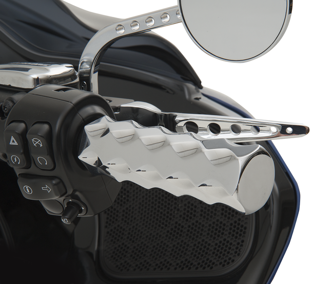 LA CHOPPERS Grips - Hex - TBW - Chrome LA-7491-00