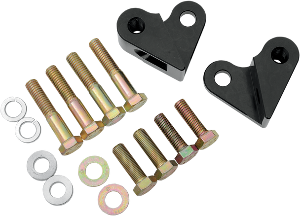 LA CHOPPERS Rear Lowering Kit - Black Powder Coated - Lowers 1" - '97-'01 FL LA-7500-01