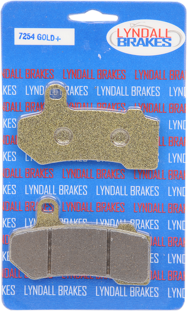 LYNDALL RACING BRAKES LLC Gold-Plus Brake Pads - Harley-Davidson 7254-GPLUS