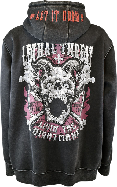 LETHAL THREAT Livin' the Nightmare Hoodie - Black - 4XL HD84065-4XL