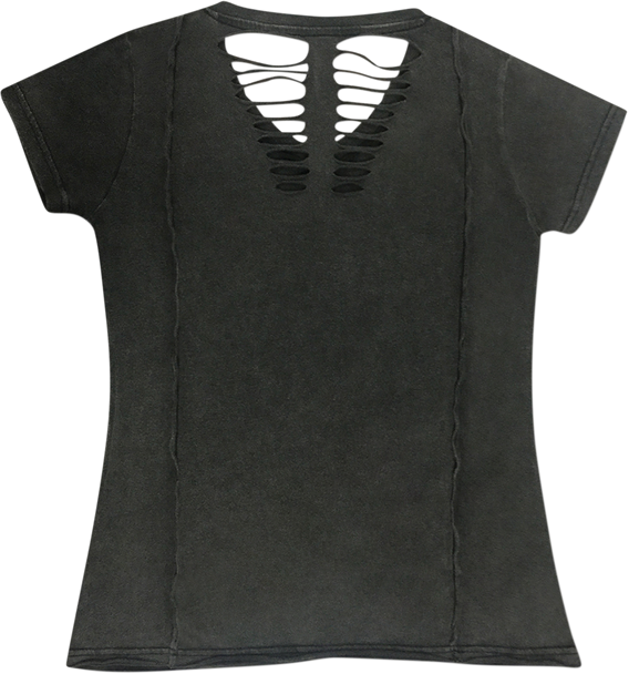 LETHAL THREAT Women's Daggerskull T-Shirt - Gray - Small LA20707S