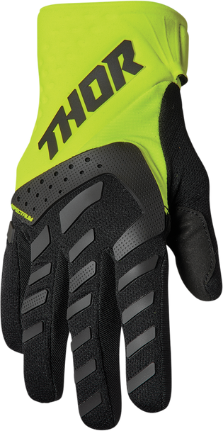 THOR Youth Spectrum Gloves - Black/Acid - Small 3332-1619