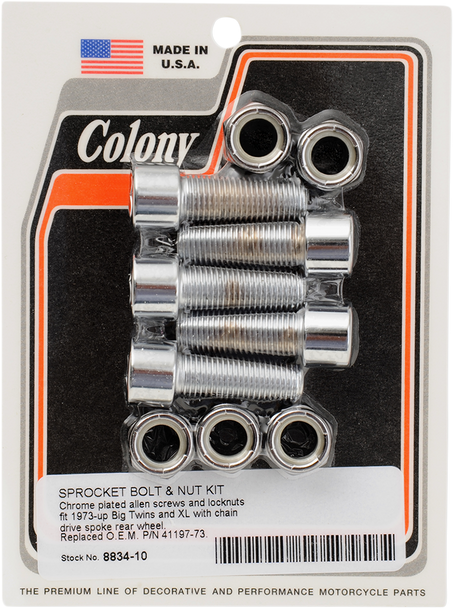 COLONY Socket Head Chain Drive (Spoke) - '73-'92 8834-10