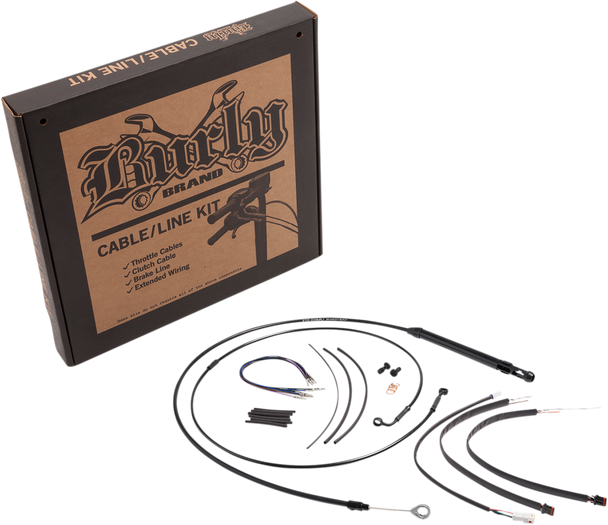 BURLY BRAND Control Kit - 14" Ape Hanger Handlebars B30-1260