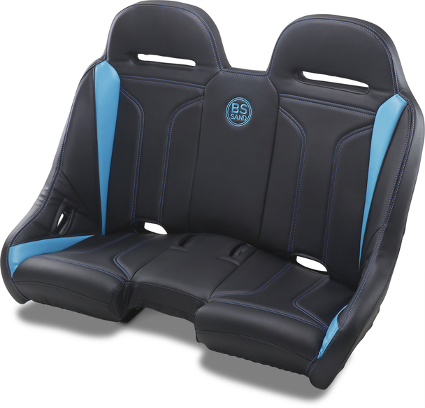 BS SANDS Extreme Bench Seat - Double T - Black/Titanium Blue EXBETBDTR