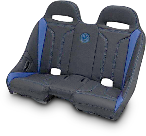 BS SANDS Extreme Bench Seat - Black/Blue EXBEBLDTX