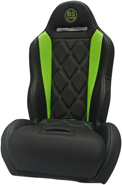 BS SANDS Performance Seat - Big Diamond - Black/Green PEBUGRBDT