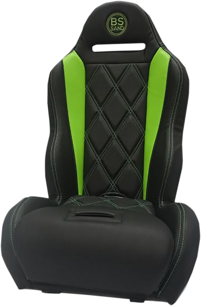 BS SANDS Performance Seat - Big Diamond - Black/Green PBUBLBDKW