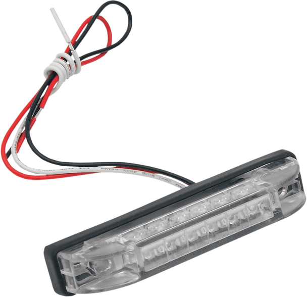 BRITE-LITES 4" Rectangle LED Light - Clear Lens - Red LED BL-TLEDR