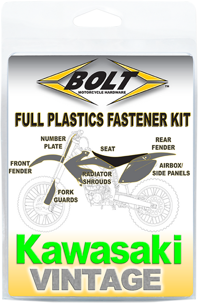 BOLT Body/Plastics Fastener Kit - Kawasaki - KX KAW-9497104