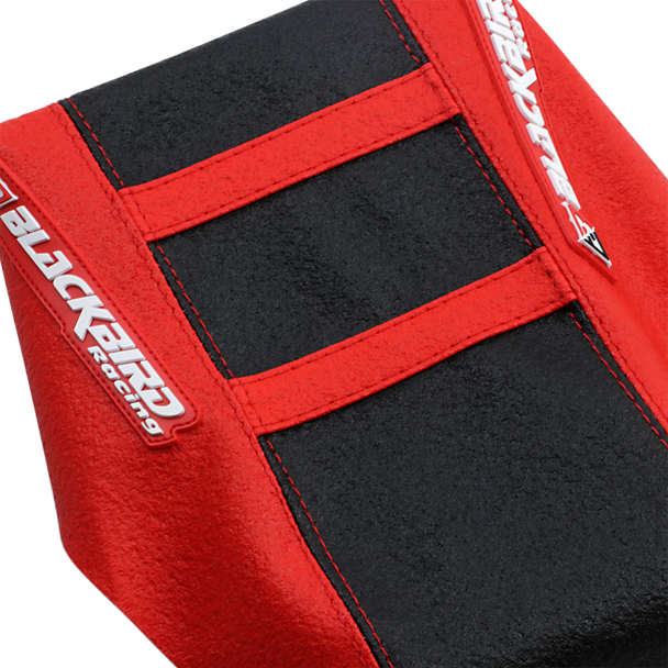 BLACKBIRD RACING Zebra Seat Cover - Black/Red - CRF 1147ZUS