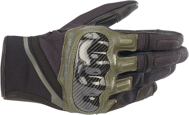 ALPINESTARS Chrome Gloves - Black/Green - Large 3568721-1681-L