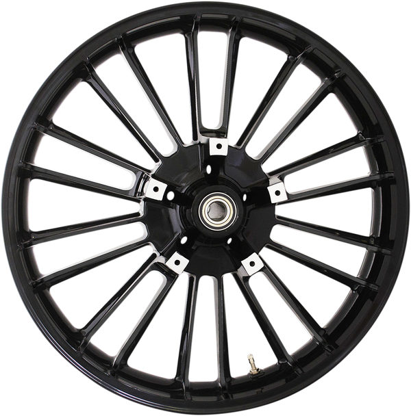 COASTAL MOTO Front Wheel - Atlantic - Dual Disc/ABS - Black - 21"x3.50" - '08+ FL 3D-ATL213SB-ABS