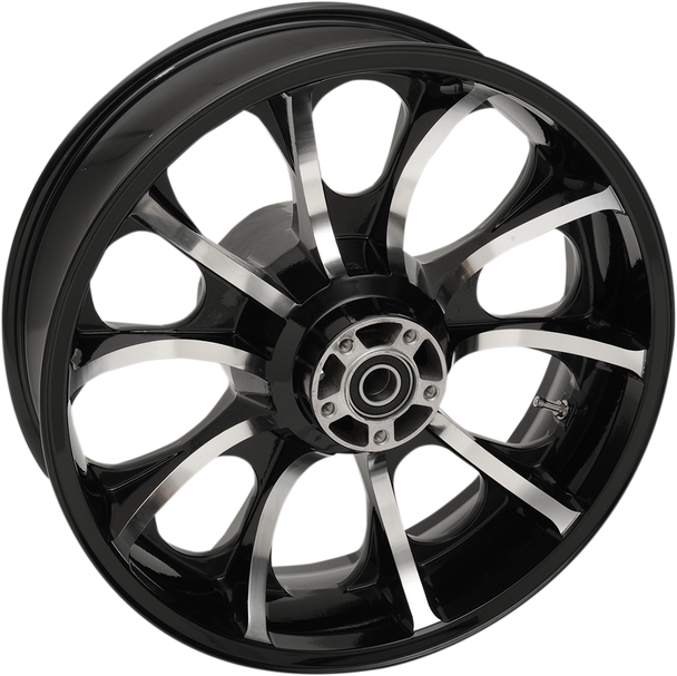 COASTAL MOTO Rear Wheel - Largo - Single Disc/ABS - Black - 18"x5.50" - '09+ FL 3D-LGO185BC-ABS