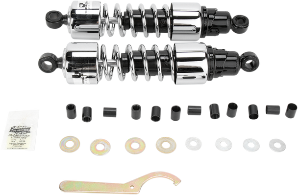 PROGRESSIVE SUSPENSION Shocks - 412 Cruiser Series - Chrome - 13" - Standard/Heavy Duty 412-4210C