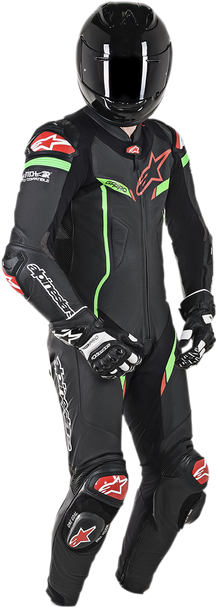 ALPINESTARS GP Pro v2 1-Piece Suit - Black/Green - US 38 / EU 48 3155019-1062-48