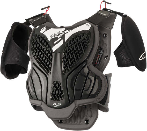 ALPINESTARS Youth A-5s Body Armor - Black/Gray - L/XL 6740518-105-LXL