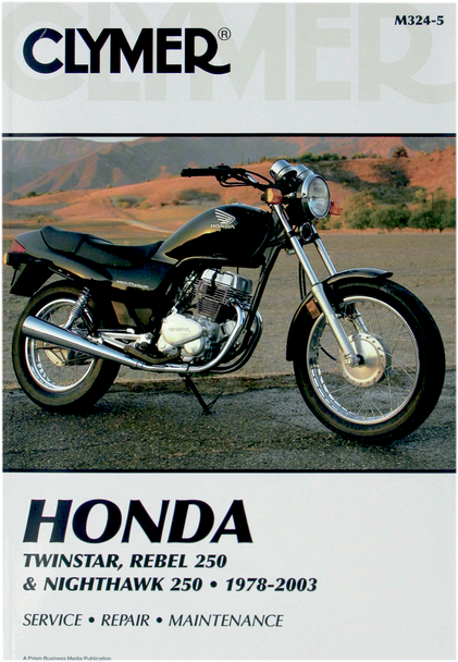 CLYMER Manual - Honda Rebel 250 M324-5 CLYMER Manual - Honda Rebel 250 M324-5
