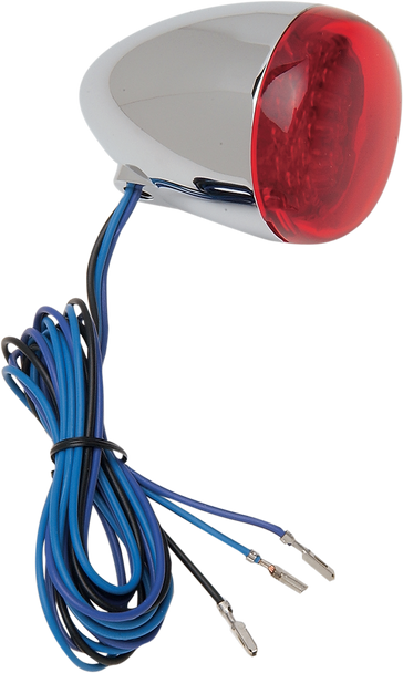 CHRIS PRODUCTS Turn Signal - LED - Chrome/Red 8501R-LED