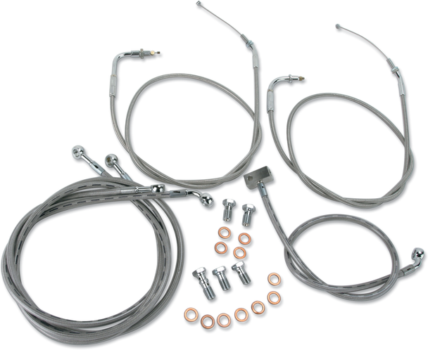 BARON Cable Line Kit - +2" - Raider - Stainless Steel BA-8025KT-2