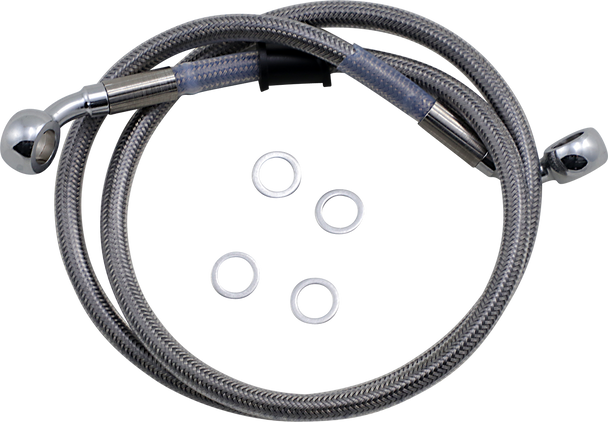 DRAG SPECIALTIES Brake Line - FLSL '18+ - Stainless Steel 618614