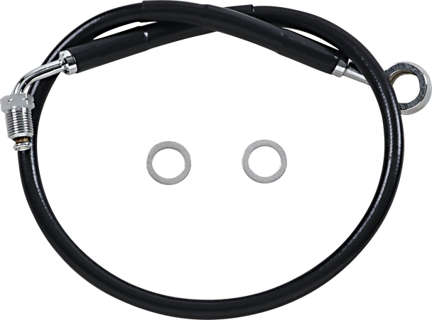 DRAG SPECIALTIES Brake Line - Softail '18+ - Black 618631-BLK