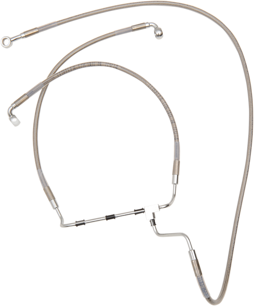 DRAG SPECIALTIES Brake Line - +6" - Stainless Steel - ABS 614220-6