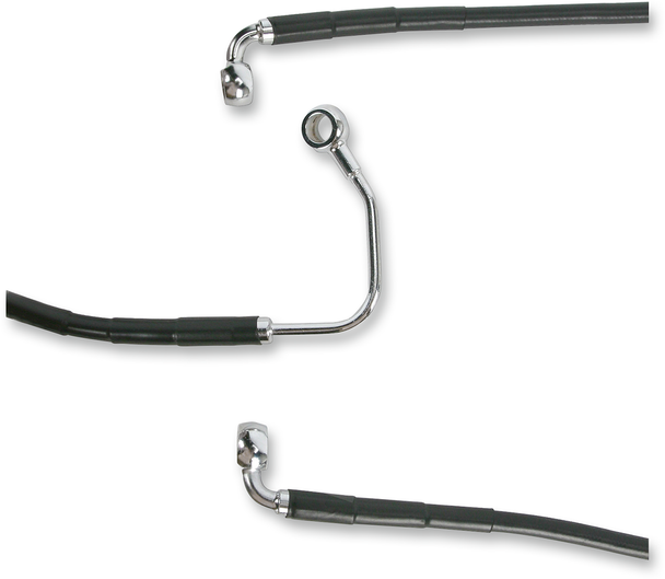 DRAG SPECIALTIES Brake Line - Lower Mid - ABS - Black 691183-BLK