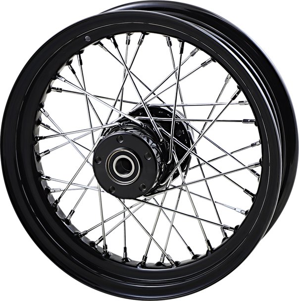 DRAG SPECIALTIES Rear Wheel - Single Disc/No ABS - Black - 16"x3.00" - '02-'07 FLT 64350AB