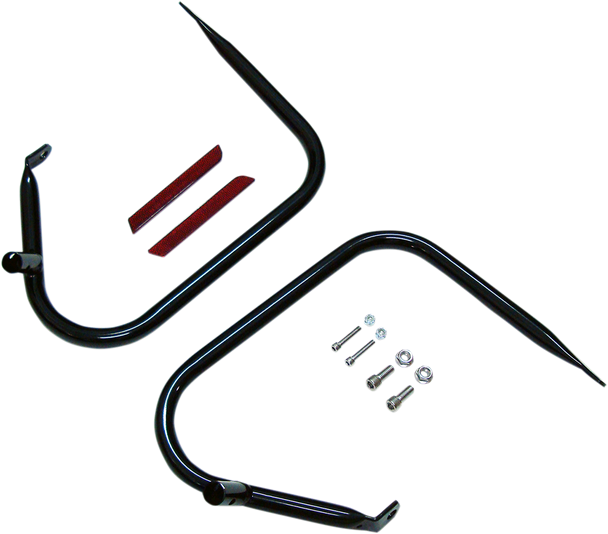 DRAG SPECIALTIES Saddlebag Guards - Black 21039B
