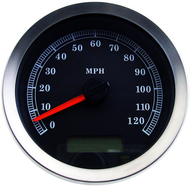 DRAG SPECIALTIES Programmable Speedometer - Black Face - MPH 83100B