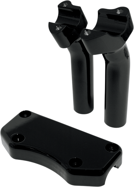 DRAG SPECIALTIES Risers - 5-1/2" - Buffalo - Top - Black 0602-0591